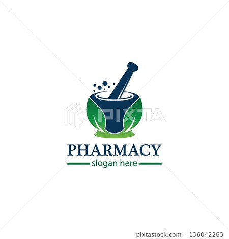 Creative Pharmacy Concept Logo Design 136042263