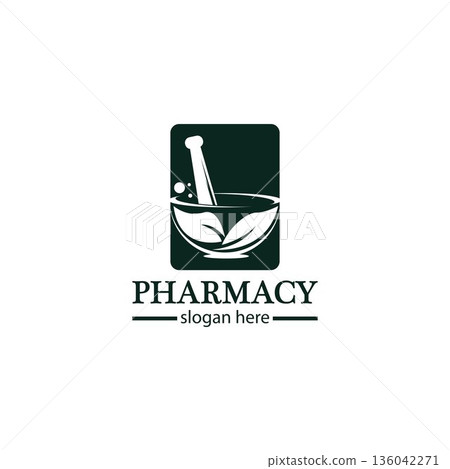 Creative Pharmacy Concept Logo Design Creative Pharmacy Concept Logo Design 136042271