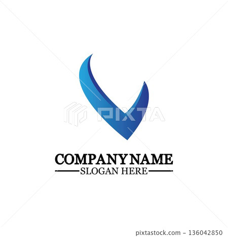 Letter V with Check Mark logo illustration design. Creative Minimal luxury emblem design. Universal elegant icon.Graphic Alphabet Symbol for Corporate Business Identity. Letter V with Check Mark logo illustration design. Creative Minimal luxury emblem design. Universal elegant icon.Graphic Alphabet Symbol for Corporate Business Identity. 136042850