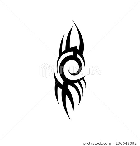 tribal pattern tattoo vector art design,tattoo tribal abstract sleeve, sketch art design isolated on white background,Simple logo. tribal pattern tattoo vector art design,tattoo tribal abstract sleeve, sketch art design isolated on white background,Simple logo. 136043092