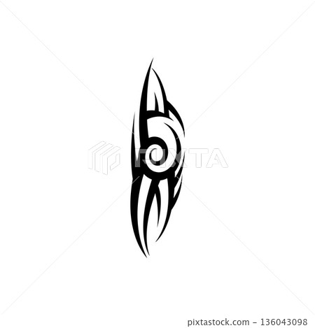 tribal pattern tattoo vector art design,tattoo tribal abstract sleeve, sketch art design isolated on white background,Simple logo. tribal pattern tattoo vector art design,tattoo tribal abstract sleeve, sketch art design isolated on white background,Simple logo. 136043098