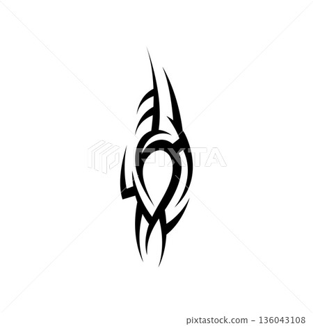 tribal pattern tattoo vector art design,tattoo tribal abstract sleeve, sketch art design isolated on white background,Simple logo. tribal pattern tattoo vector art design,tattoo tribal abstract sleeve, sketch art design isolated on white background,Simple logo. 136043108