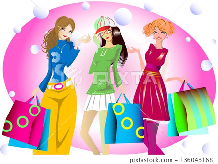 女人，購物 136043168