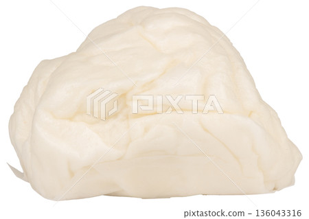 stuffed steamed bun isolated on white background stuffed steamed bun isolated on white background 136043316