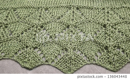 A colorful knitted fabric texture suitable for home decor, fashion, or textile A colorful knitted fabric texture suitable for home decor, fashion, or textile 136043448