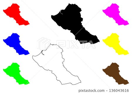 Naic city (Calabarzon Region, Republic of the Philippines, ROP) map vector illustration, scribble sketch Naic map Naic city (Calabarzon Region, Republic of the Philippines, ROP) map vector illustration, scribble sketch Naic map 136043616