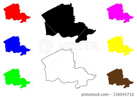Pulilan city (Central Luzon Region, Republic of the Philippines, ROP) map vector illustration, scribble sketch Pulilan map Pulilan city (Central Luzon Region, Republic of the Philippines, ROP) map vector illustration, scribble sketch Pulilan map 136043718
