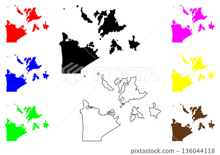 Surigao city (Caraga Region, Republic of the Philippines, ROP) map vector illustration, scribble sketch Surigao map Surigao city (Caraga Region, Republic of the Philippines, ROP) map vector illustration, scribble sketch Surigao map 136044118