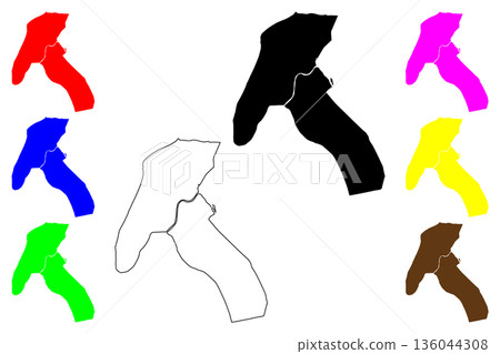 Tuguegarao city (Cagayan Valley Region, Republic of the Philippines, ROP) map vector illustration, scribble sketch Tuguegarao map Tuguegarao city (Cagayan Valley Region, Republic of the Philippines, ROP) map vector illustration, scribble sketch Tuguegarao map 136044308