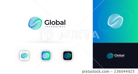 AI Automation Round Logo Icon Label, Software Company Logotype Concept, Business Digital Transformation Symbol, Research and innovative Technology. Abstract Funnel Swirl Vortex Design. Vector Logos AI Automation Round Logo Icon Label, Software Company Logotype Concept, Business Digital Transformation Symbol, Research and innovative Technology. Abstract Funnel Swirl Vortex Design. Vector Logos 136044925
