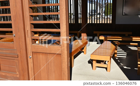 A sunlit rest area A sunlit rest area 136046076