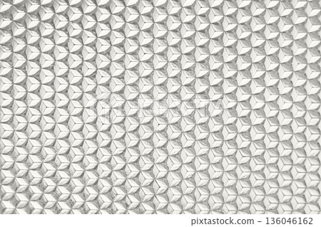 Geometric metal tile pattern with repetitive diamond shapes in grayscale texture Demonstration Color of the Year 2026 Geometric metal tile pattern with repetitive diamond shapes in grayscale texture Demonstration Color of the Year 2026 136046162