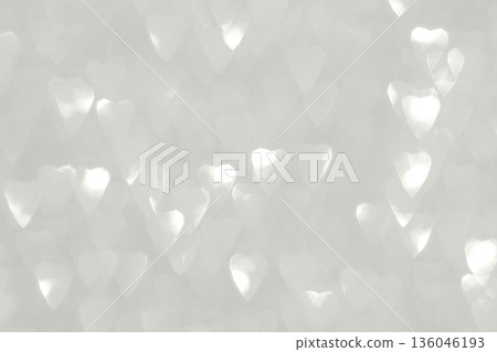 Soft gray heart bokeh background with gentle light and dreamy mood Demonstration Color of the Year 2026 Soft gray heart bokeh background with gentle light and dreamy mood Demonstration Color of the Year 2026 136046193