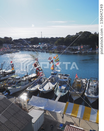 2026年元旦，室津漁港－巨大的漁旗 136047249