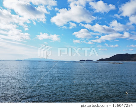 2026年元旦，從室津漁港看到的播磨灘 136047284