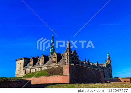 View of Kronborg Castle in Helsingor (Elsinore), Denmark View of Kronborg Castle in Helsingor (Elsinore), Denmark 136047477