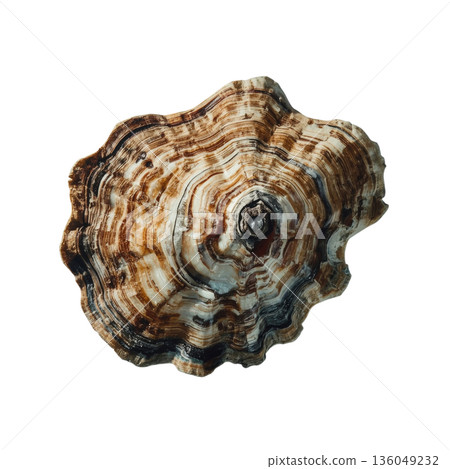 Shell Found on the Beach During Low Tide in a Coastal Area on a Sunny Day 136049232
