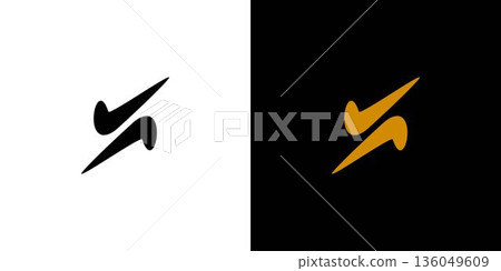 Modern and unique letter S initials logo design Modern and unique letter S initials logo design 136049609