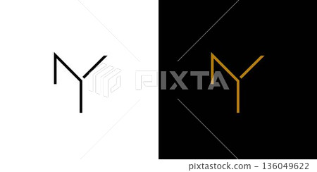 Simple and unique NY logo design Simple and unique NY logo design 136049622