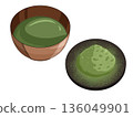 Simple matcha illustration 136049901