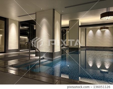 Indoor pool at a resort hotel Indoor pool at a resort hotel 136051126