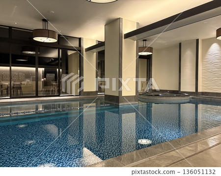 Indoor pool at a resort hotel Indoor pool at a resort hotel 136051132