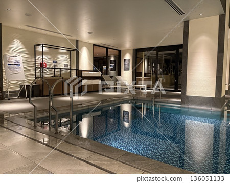 Indoor pool at a resort hotel 136051133