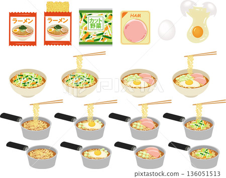 Instant ramen set 136051513