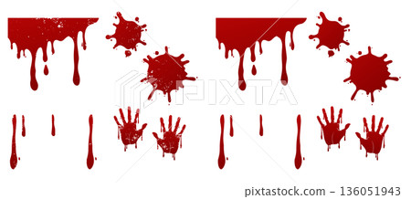 恐怖般的血跡和手印 136051943