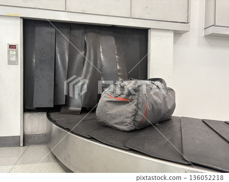 Airport baggage inspection and collection Airport baggage inspection and collection 136052218