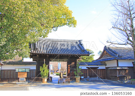 從愛知縣名古屋市德川庭園眺望黑門 從愛知縣名古屋市德川庭園眺望黑門 136053160