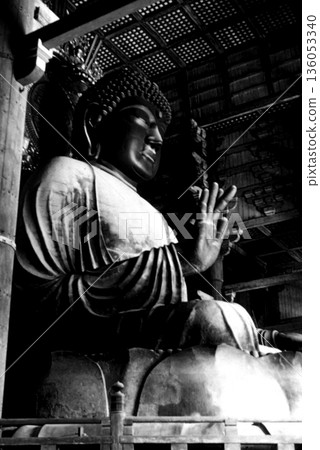 Old photo from 1958, Great Buddha of Todaiji Temple, Nara Old photo from 1958, Great Buddha of Todaiji Temple, Nara 136053340