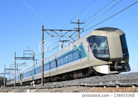 Tobu Railway 500 series Liberty Ryomo train heading to Asakusa on the Isesaki Line 136053368