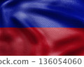 Haiti civil flag with blue and red horizontal stripes 136054060