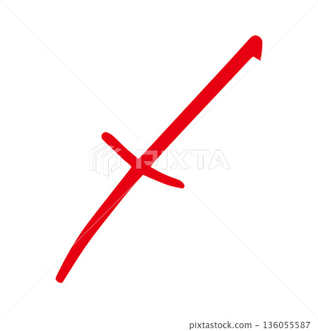 A red cross mark used in tests 136055587