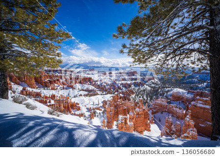 Bryce Canyon National Park in Winter season, Utah, USA Bryce Canyon National Park in Winter season, Utah, USA 136056680