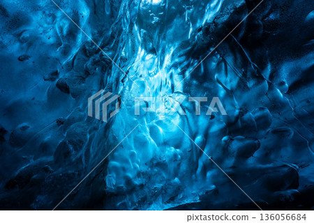 Abstract of an ice cave texture, Vatnajokull glacier, Iceland Abstract of an ice cave texture, Vatnajokull glacier, Iceland 136056684