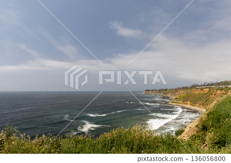 Scenic ocean coast near Los Angeles Scenic ocean coast near Los Angeles 136056800
