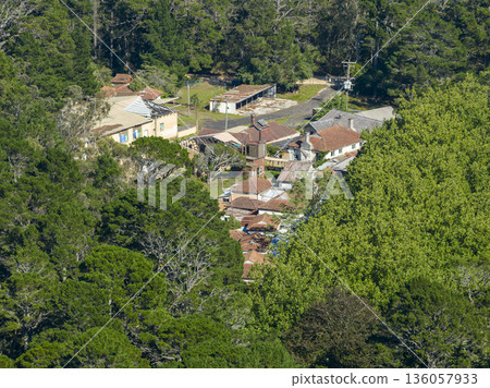 Drone photograph of the Queen Victoria Sanitorium in the Blue Mountains 136057933