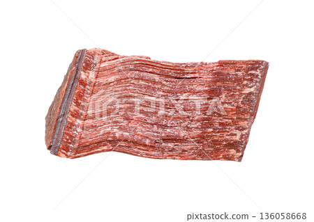 Bull eye mineral stone, tiger's eye in the breed on a white background Bull eye mineral stone, tiger's eye in the breed on a white background 136058668