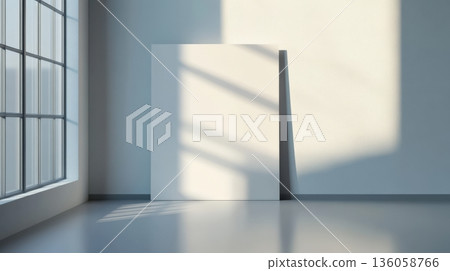 Exhibitor Banner Mockup Photorealistic Photo. --Ar 136058766