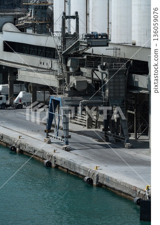 Cement terminal conveyor system at Port of Barcelona, Spain Cement terminal conveyor system at Port of Barcelona, Spain 136059076