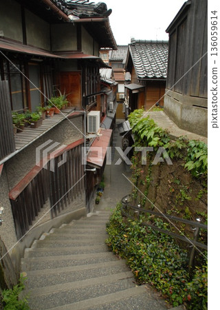The charm of the old town's staircases and backstreets The charm of the old town's staircases and backstreets 136059614