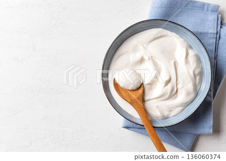 Bowl of Greek Yogurt Bowl of Greek Yogurt 136060374