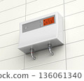 Modern tankless water heater 136061340