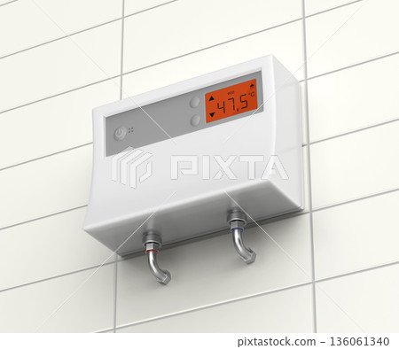Modern tankless water heater Modern tankless water heater 136061340
