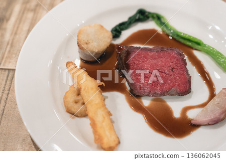 Steak dish served at CHUS wedding Steak dish served at CHUS wedding 136062045