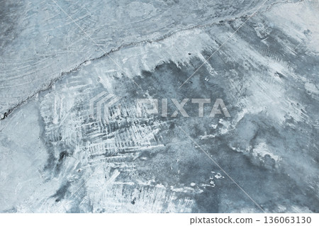 Grungy Ice and Concrete Texture with Scratches 136063130