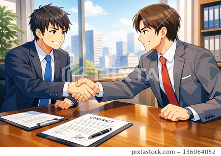 Business man shaking hands 136064052