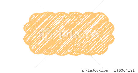 Groovy crayon scallop rectangle border with retro wavy shading. Abstract shaded frame and background with graphic chalk outline, y2k style for creative vintage surface. Groovy crayon scallop rectangle border with retro wavy shading. Abstract shaded frame and background with graphic chalk outline, y2k style for creative vintage surface. 136064181